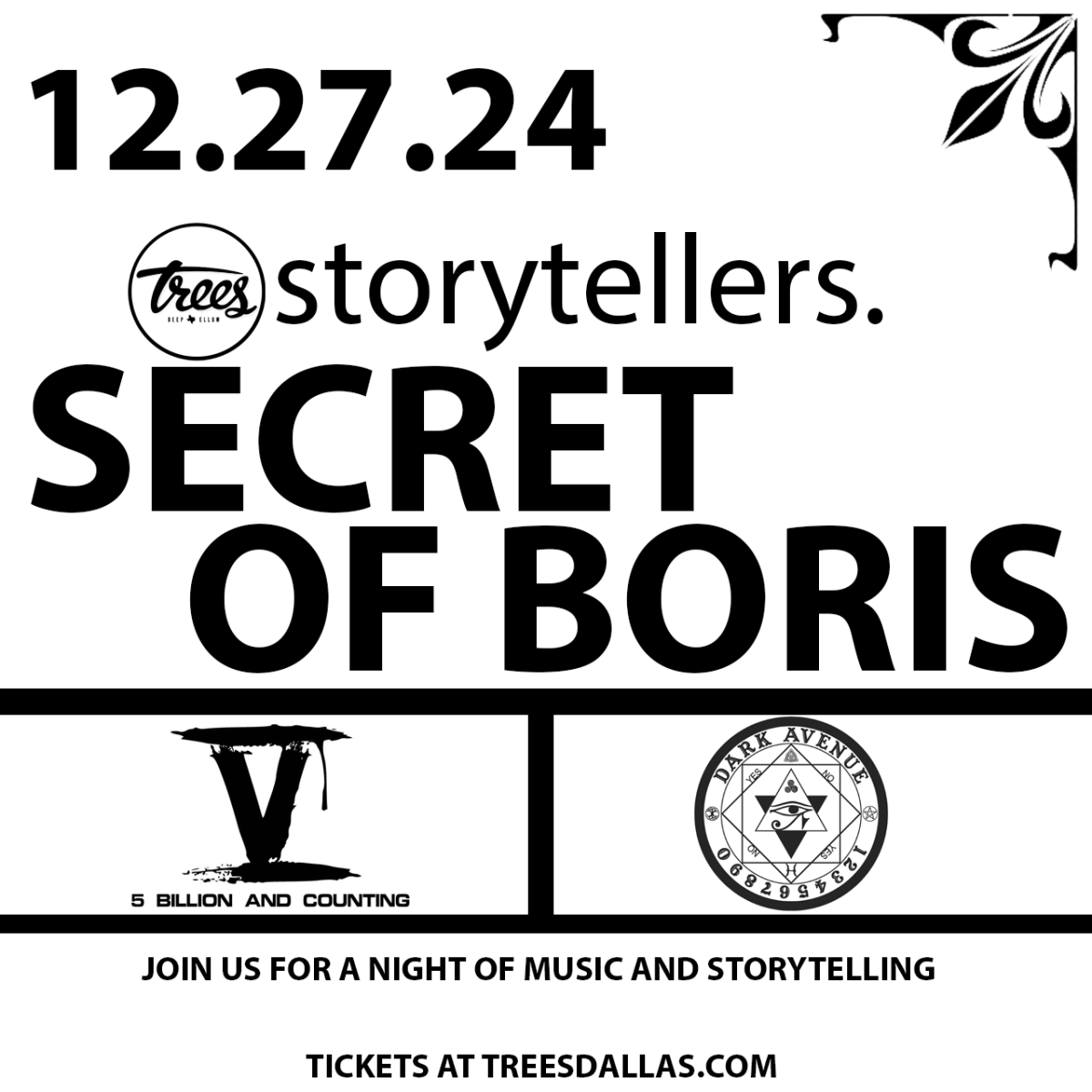 Trees Storytellers featuring Secret of Boris