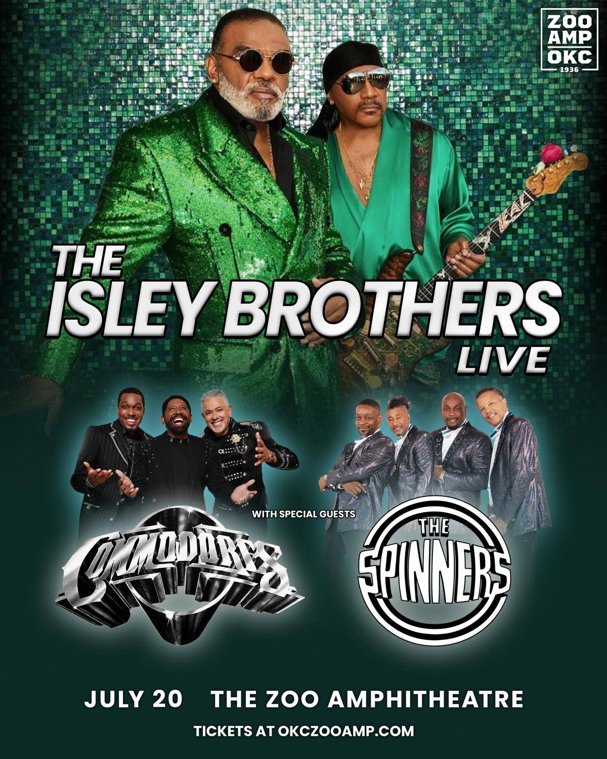 The Isley Brothers, Commodores, and The Spinners